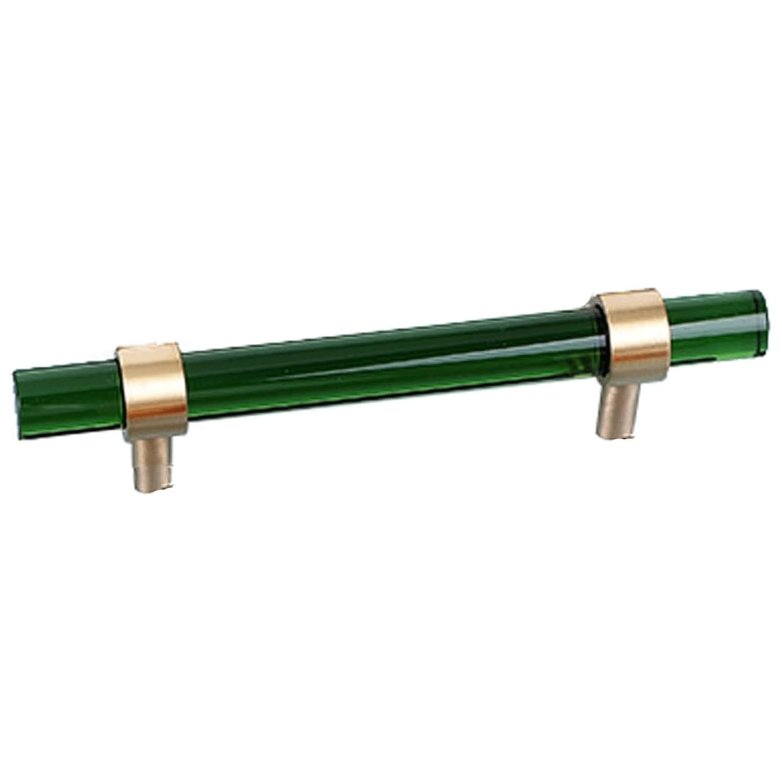 Lcanallyms Green Kitchen Cabinet Handles, Crystal Copper Kitchen Cabinet Pull Nordic Gold Furniture Drawer Handle Decorative Knob For Cabinets Dresser Cupboard Wardrobe(Green)