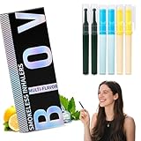 Natural Flavored Air Inhaler 6 Pack, Vaporless Smokeless Inhaler for Craving Relief, Nicotine-Free Lung Detox Oral Fixation, Non-Electric, Multi-Flavor