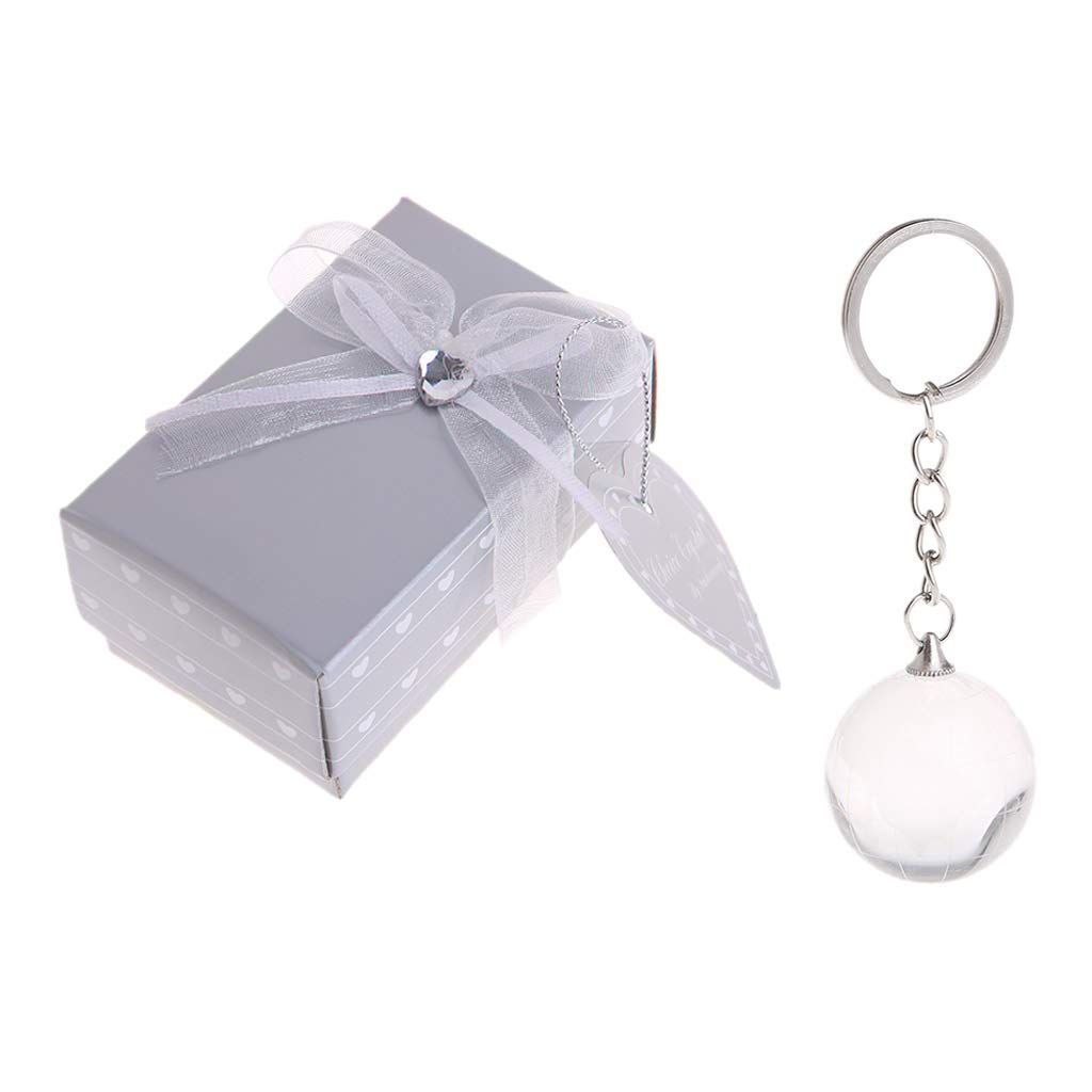 Mekalero 3D Crystal for Chain Keyring Keychain World Glass Pendant for Cre Rings Hoops and with Tags for Mens Holders Hoops
