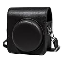 ZIKKON Protective Leather Style Case for Fuji-Film Instant Insta-x Mini 99 Instant Film Camera with Body Strap – Black gallery image