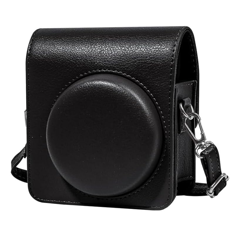 Protective Leather Style Case for Fuji-Film Instant Insta-x Mini 99 Instant Film Camera with Body Strap – Black-picture-27