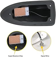 Vista 7 de Antena de coche de fibra de carbono Tiburón Radio FM/AM Antena cubierta Accesorios