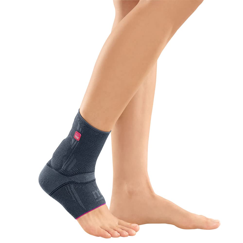 medi Achimed - Vendaje para tendón de Aquiles unisex, color plateado, talla IV, para aliviar el tendón de Aquiles, se puede llevar por ambos lados, con punto cómodo, zona de alivio ampliada, ajuste