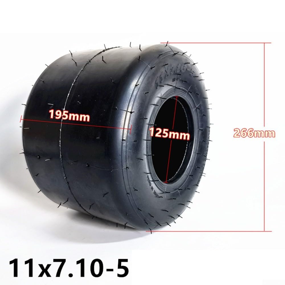 Roue de kart robuste 11 x 7,10-5 résistante à l'usure (11 x 7,10-5)