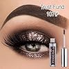 Pretty Comy 12 Colors Liquid Glitter Eyeshadow, Shimmer Liquid Eye Shadow Long Lasting Waterproof High Pigmented Liquid Metallic Eye Shadow