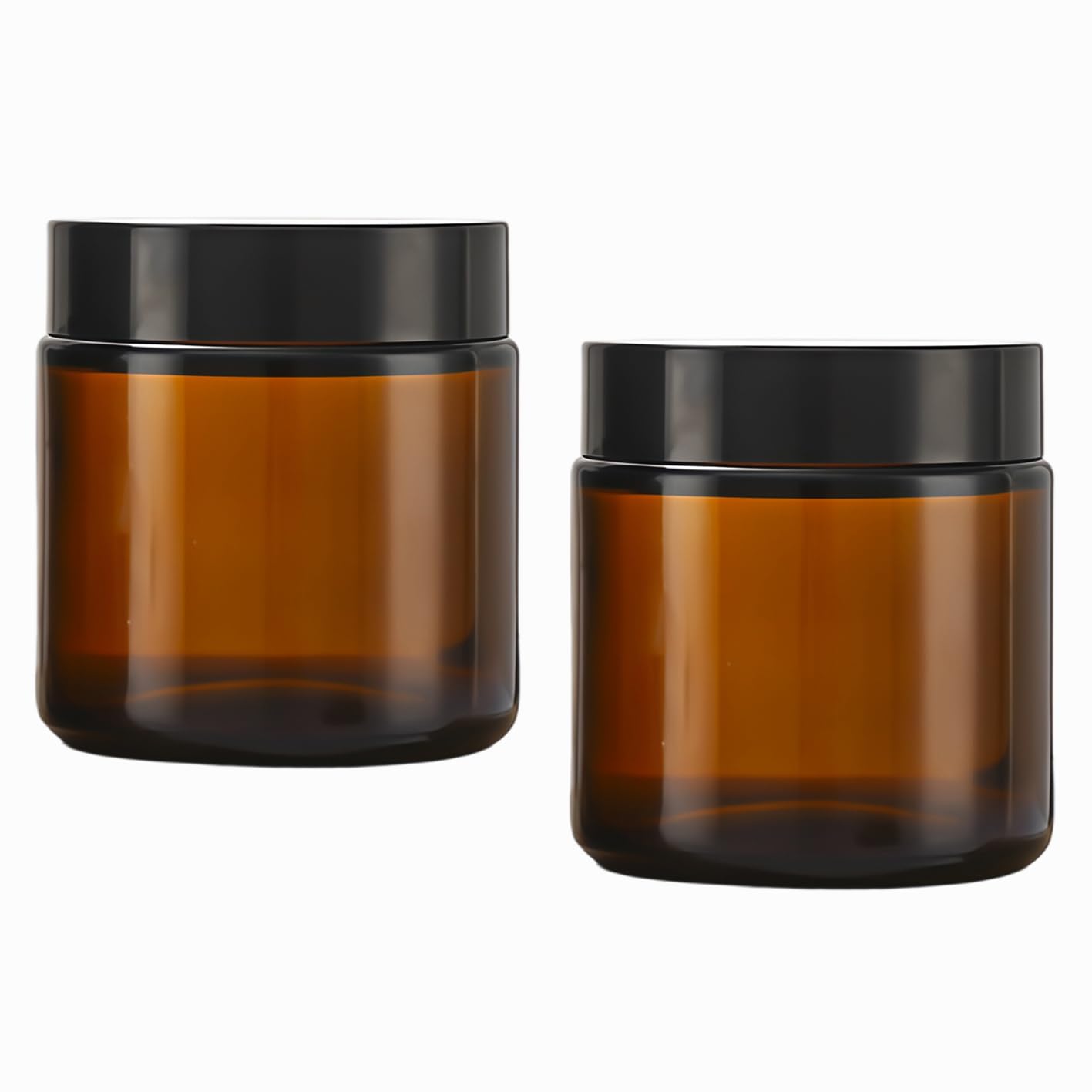 Pot en verre ambré 100 ml pour organiser vos soins de beauté de voyage et salle de bain