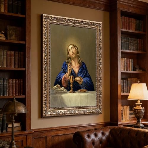 Impression sur toile Jésus-Christ Kitsch idée cadeau originale pour décoration murale - 3