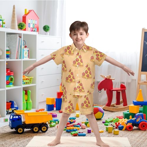 Image of visesunny Little Boys Short Sleeve T-Shirt Beach Shirts for Kids Casual Shorts Set Summer Clothes Outfits