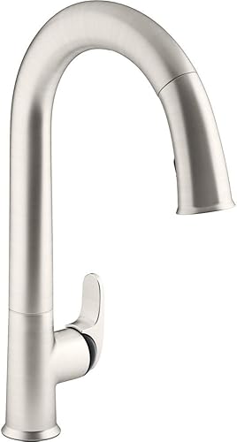 KOHLER 72218-B7-VS - Grifo de cocina sin contacto Sensate, grifo de fregadero de cocina con rociador desplegable y tecnología de respuesta