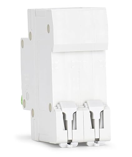 Miniatura 8 de Disyuntor miniatura de 12 V-110 V CC protector de interruptor de batería de 2 polos de 15 amperios para sistema solar fotovoltaico y RV viaje