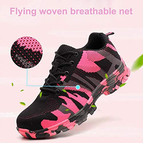 Veiligheidsschoenen Heren Lichtgewicht Laag Werkschoenen mit Staal neus 35-48EU - Image 5