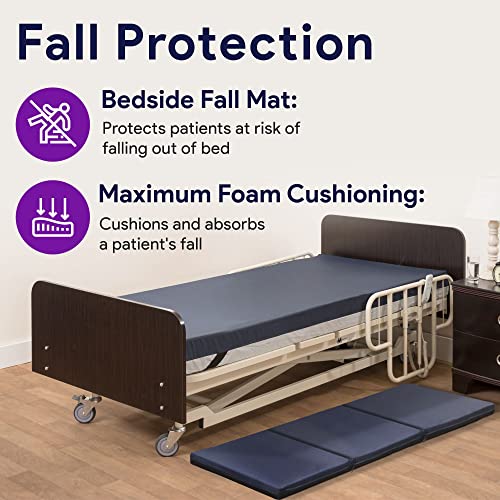 Proheal 51003-TF Foam Fall Mat For Elderly - Thick Tri-Fold Fall Prevention For Seniors - High-Density Impact-Resistant Safety Floor Mat thumb #1