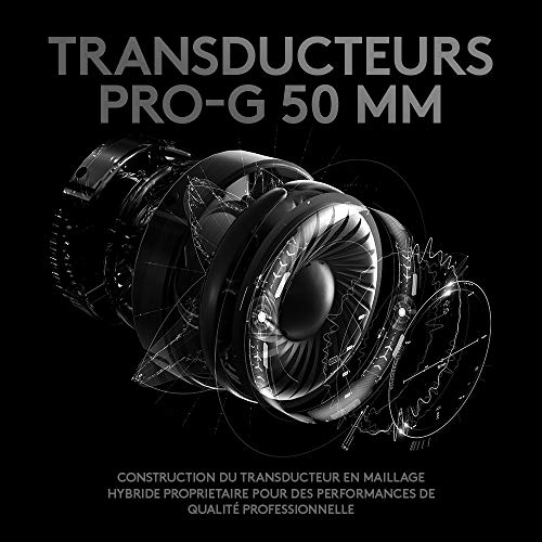 Logitech G PRO X Casque Gaming Over-Ear avec Micro BLUE VO!CE, DTS Headphone:X 7.1, Transducteurs PRO-G 50mm, Son… - Les Beatles, Paul McCartney, John Lennon, RIngo Starr, George Harrison Logitech G PRO X Casque Gaming Over-Ear avec Micro BLUE VO!CE, DTS Headphone:X 7.1, Transducteurs PRO-G 50mm, Son… – Image 7