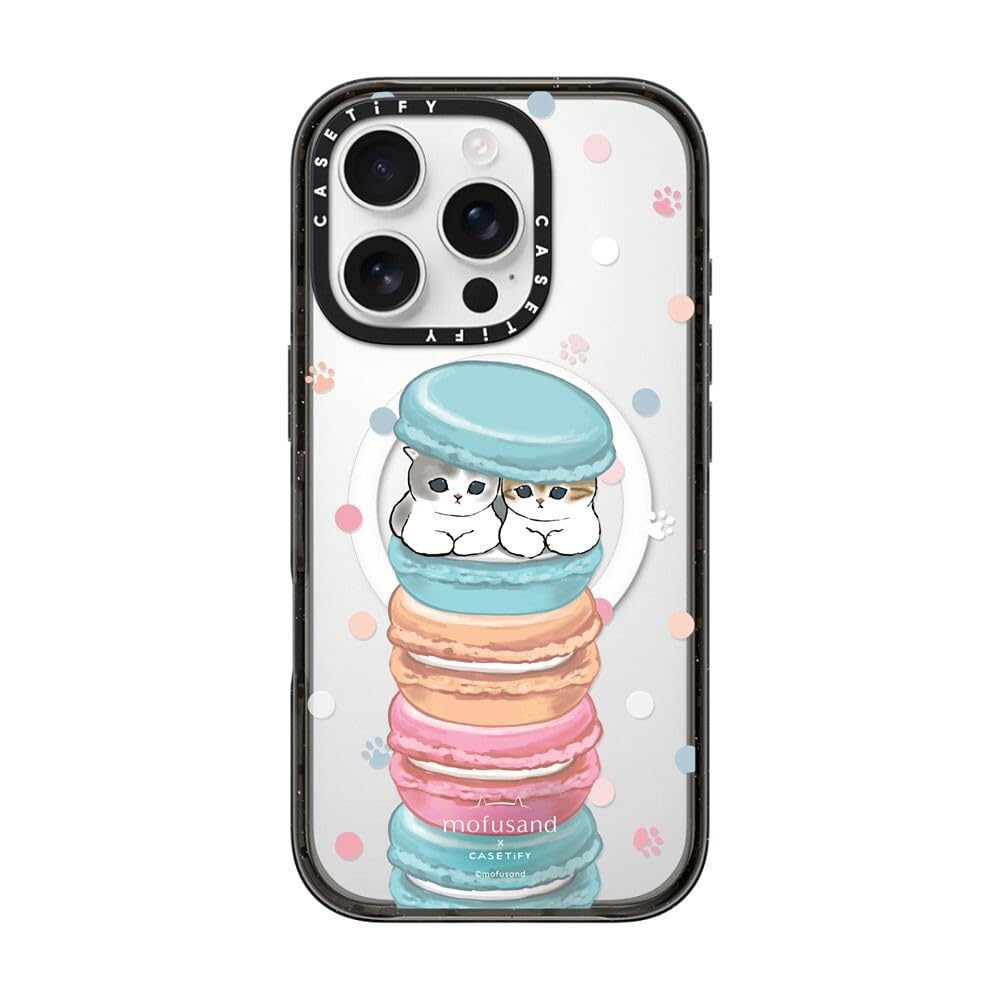 CASETiFY インパクト MagSafe対応 iPhone 16 Pro ケース [スリム / 2.5mの落下試験をクリア (MIL規格4倍相当) / ワイヤレス充電およびMagsafe対応] - Chef's Special - クリア ブラック