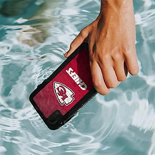 Skinit Waterproof Phone Case Compatible with iPhone XR - Officially Licensed NFL Kansas City Chiefs Distressed Design