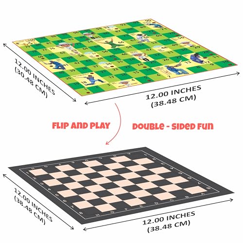 Image of Ankit Toys & Games 4 in1 Family Set Premium Multi Board Ideal for Kids and Adults - Classic Entertainment Game Perfect for Fun and Social Gatherings (Board Size 30 * 30 Cm)