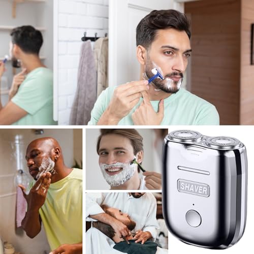 Rasoir électrique pour homme étanche avec tête magnétique et tondeuse à barbe sans fil