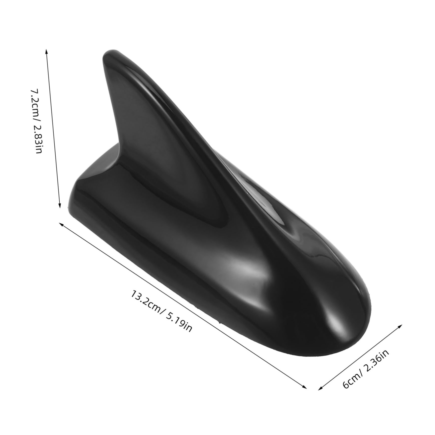 Alipis 2pcs Car Fin Decoration Sleek Roof Spoiler Antenna Topper for Cars Easy Installation Fit Modern Design Enhances Vehicle Appearance