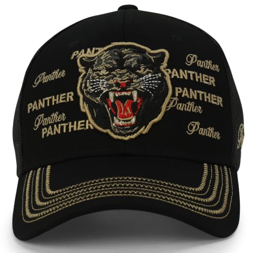Image of Trendy Apparel Shop Animal Design Square Embroidered Snapback Trucker Cap