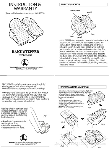 Exercices de jambe au bureau avec le pas à pas compact DIOTTI - 6