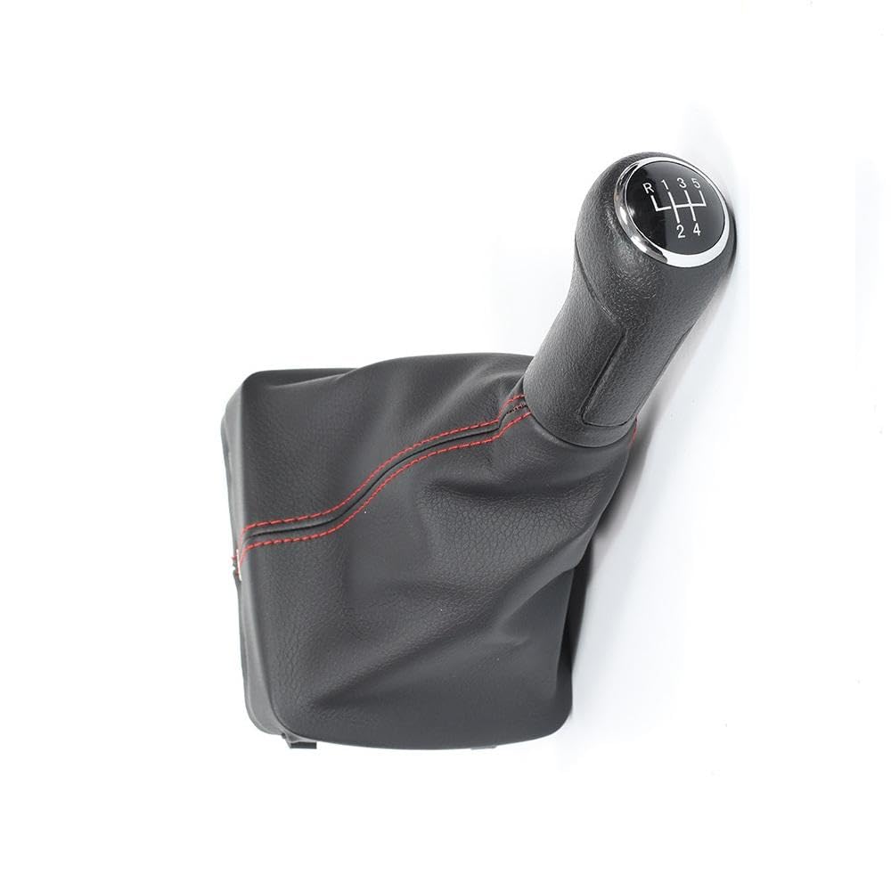 YDXHERTA Auto Accessory Car Shift Handball Dust Gear Shift Knob for Polo(Red line 6-Speed)