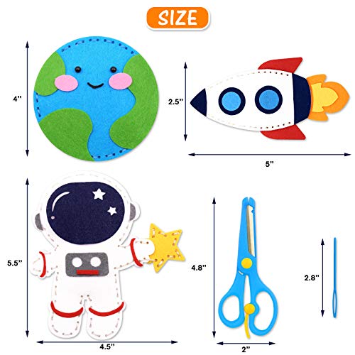 CiyvoLyeen-Space-Sewing-Kit-for-Kids-Solar-System-DIY-Activity-Kids-Felt-Craft-Supplies-for-Girls-and-Boys-Educational-Beginners-Sewing-Set-of-11 CiyvoLyeen-Space-Sewing-Kit-for-Kids-Solar-System-DIY-Activity-Kids-Felt-Craft-Supplies-for-Girls-and-Boys-Educational-Beginners-Sewing-Set-of-11