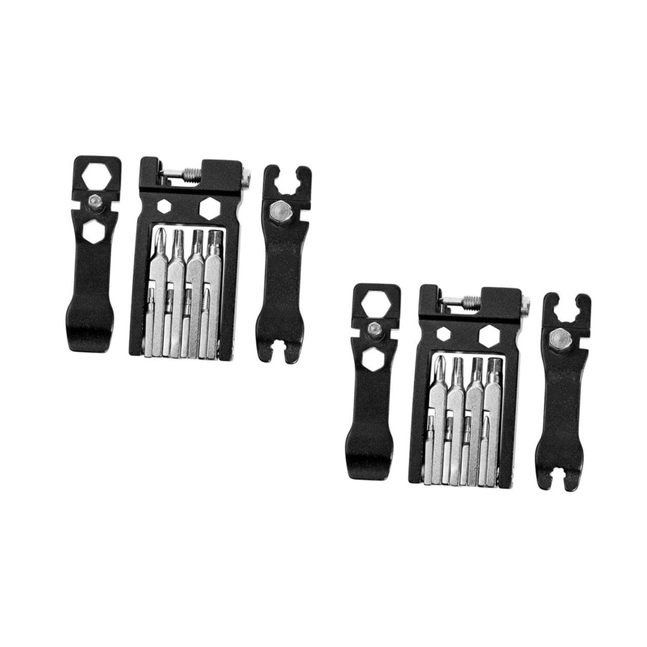 POPETPOP 2pezzi Multi-function Bike Repair Tool Attrezzo Meccanico Portatile Per Bici Strumento Per Riparazioni e Manutenzione Design Compatto Carbonio Per Bici Computer e Elettrodomestici