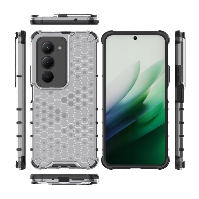 Image of Plastic Bumper Back Case Cover for Redmi 15 5G (Transparent)