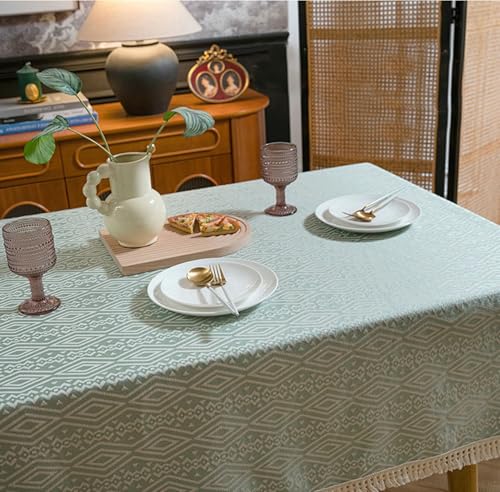 Nappe 140 x 220 rectangle pour table de mariage champêtre fleurie - 2