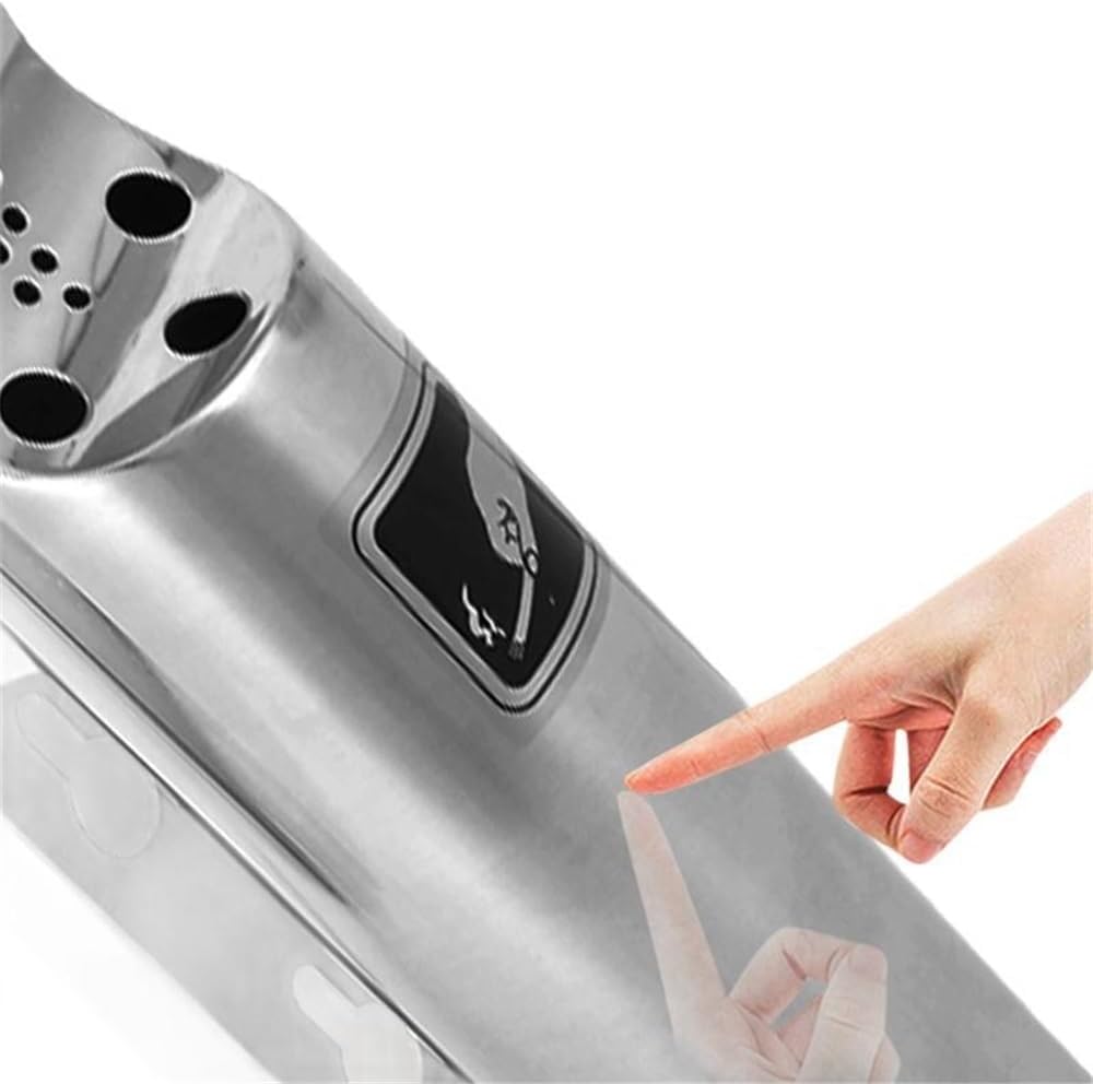 Collection Bucket Wall-mounted Ash Pillar Stainless Steel Smoke Extinguisher Trash can Fixed Outdoor Indoor(Small)