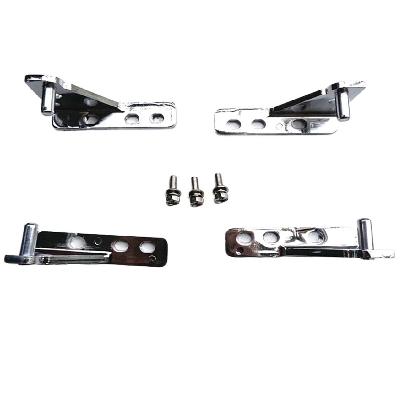 Genterun 1 Set 35Mm Wheelbase Refrigerator Door Hinge, Commercial Kitchen Freezer Replacement Hinges Repair Parts Set(1 Set)