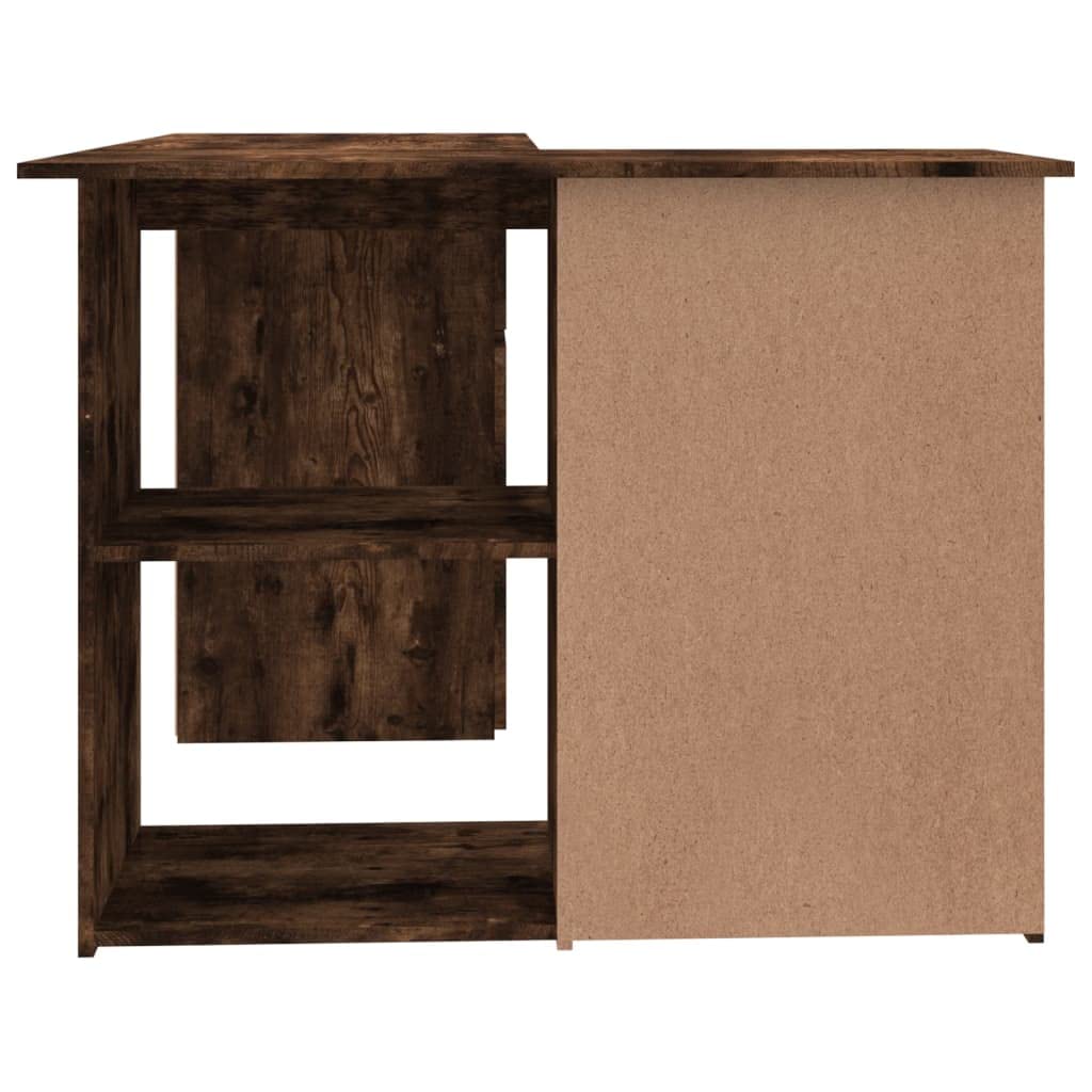 Scrivania ad angolo con incenso, 145 x 100 x 76 cm, in legno moderno, spazioso tavolo da ufficio per computer, casa, ufficio, camera da letto, studio, ideale per piccoli spazi