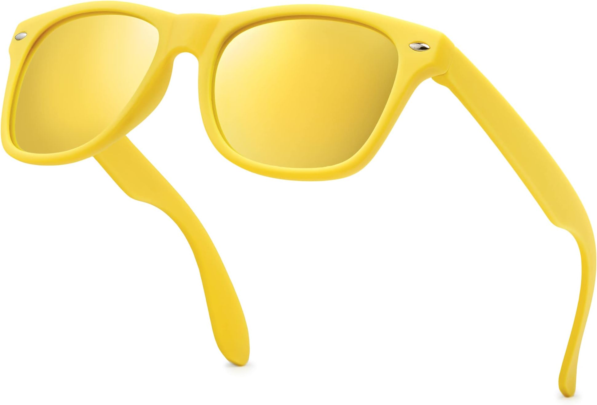 Kids Polarized Retro Sunglasses for Boys Girls Age 3-12 Shatterproof UV Protection Toddler Children Sun Glasses