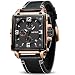 MEGIR Men's Analogue Army Military Chronograph Luminous Quartz Watch with Fashion Leather Strap for Sport & Business Work ML2061GREBK-1