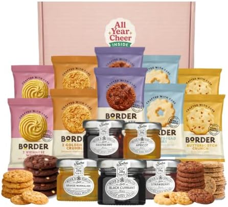 – British Biscuit & Jam Gift Box – Assorted Biscuits with Fruit Jams – Gift-Ready Selection Box – Suitable for Sharing or Gifting