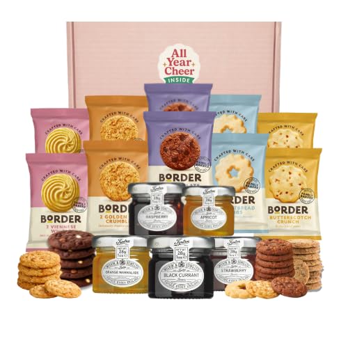– British Biscuit & Jam Gift Box – Assorted Biscuits with Fruit Jams – Gift-Ready Selection Box – Suitable for Sharing or Gifting