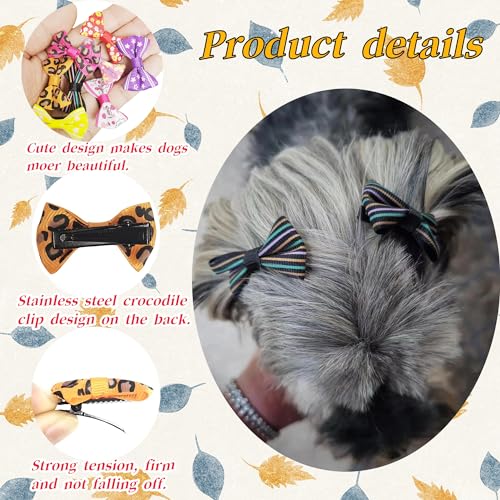 100PCS(50pairs) Cute Puppy Dog Hair Bows for Small Dogs with Clips Handmade,Small Size Girl Hair Accessories Puppy Grooming 100PCS(50pairs) Cute Puppy Dog Hair Bows for Small Dogs with Clips Handmade,Small Size Girl Hair Accessories Puppy Grooming