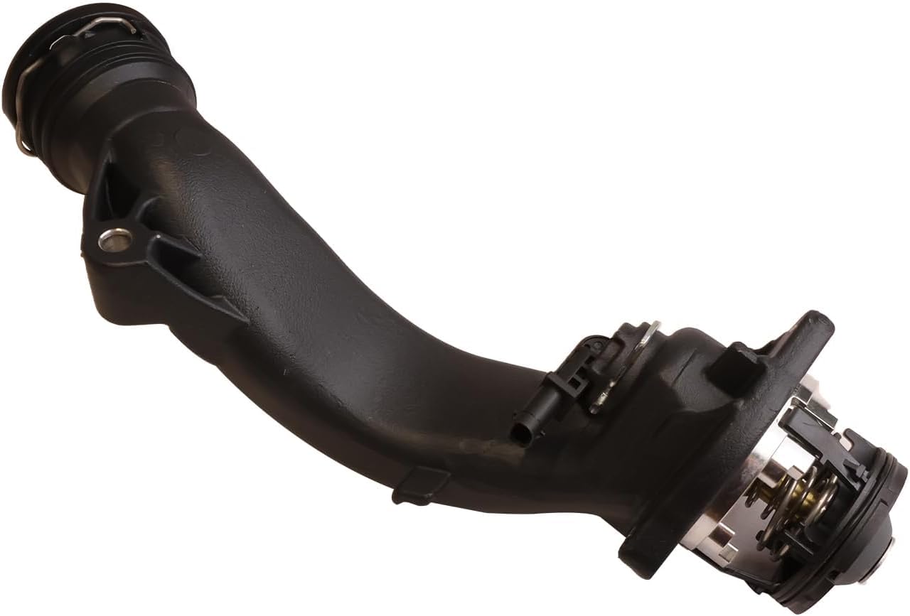 MITZONE Aluminum Coolant Thermostat Housing Assembly Compatible with 2011-2020 Mercedes Benz CL550 CLS550 E550 GL550 GLE550 GLS550 S550 ML550 SL550 ML500 S500 GL500 CL63 AMG E63 AMG 4.7L 5.5L V8 M278