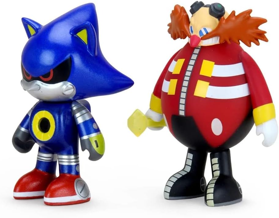 Kidrobot Sonic the Hedgehog Metal Sonic & Dr Eggman Vinyl Mini Figures