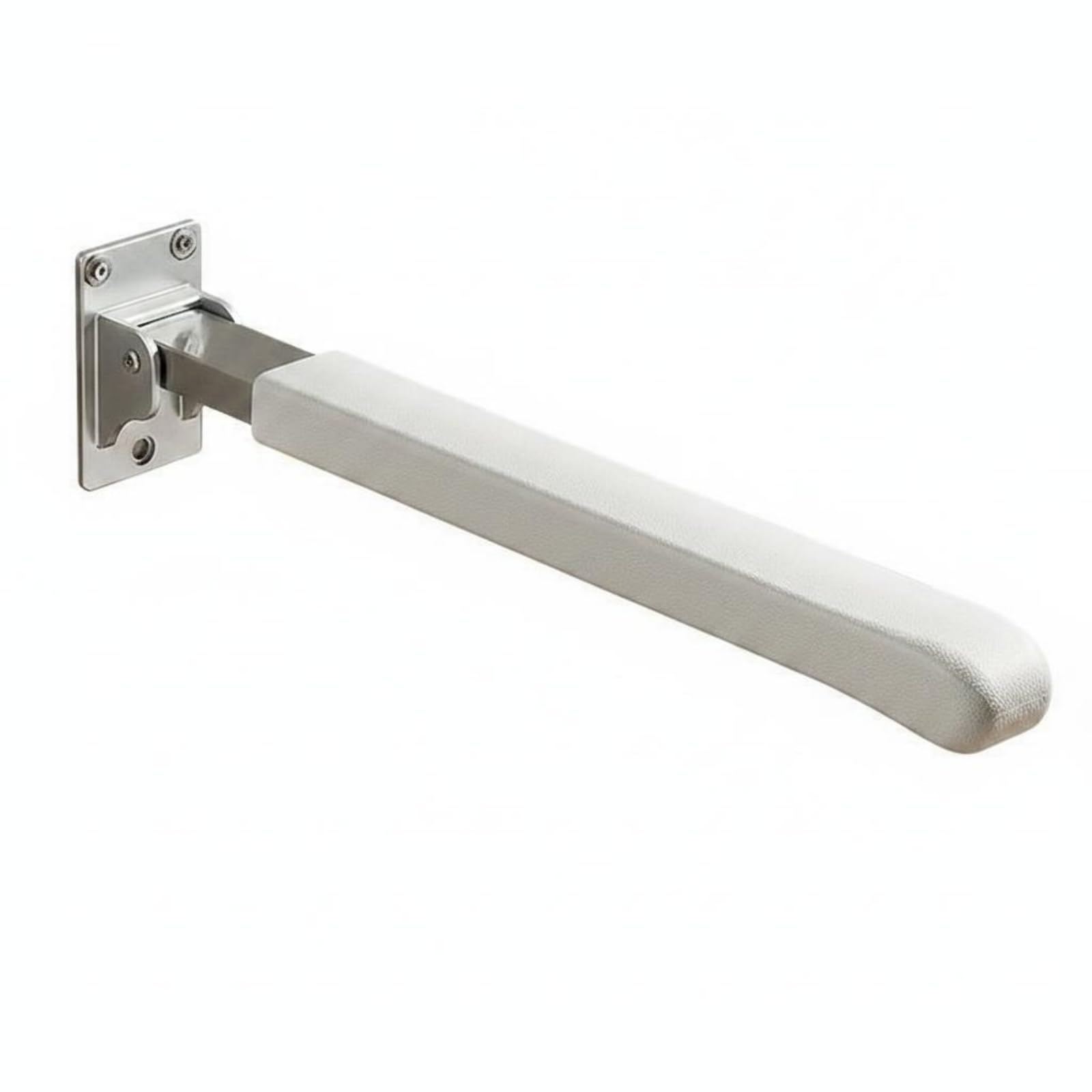 Corrimano Pieghevole per WC Barra di per, Bianco, Bianco Brillante, Corrimano Pieghevole Per WC 62CM Con Impugnatura Confortevole