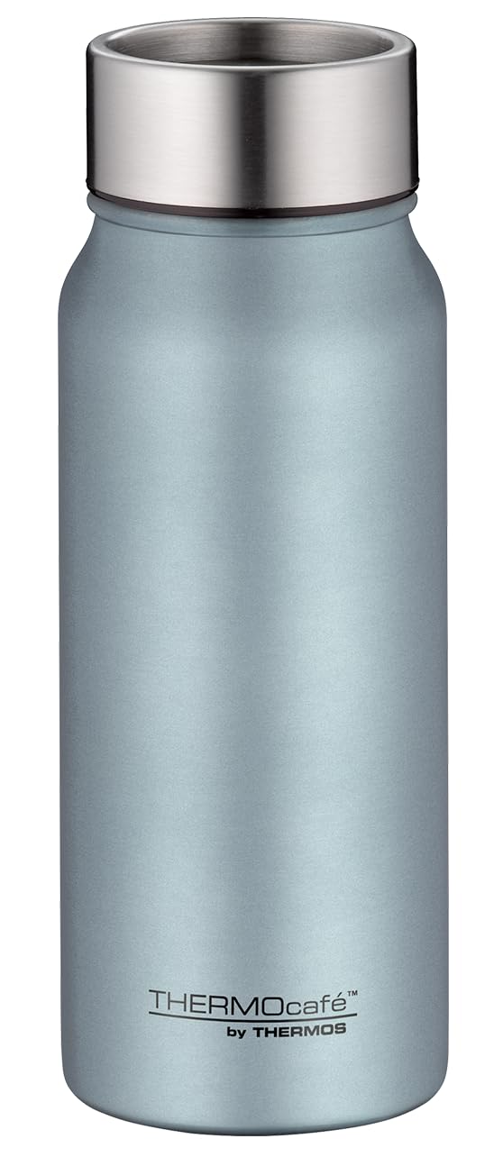 Thermocafé By Thermos Ice Blue Mat Tc Drinking Mug 0.50 L, Thermal Mug, Stainless Steel, Insulated Mug, Coffee Mug To Go Thermo, Leak-Proof, 9 Hours Hot & 18 Hours Cold, Dishwasher Safe, Bpa-Free