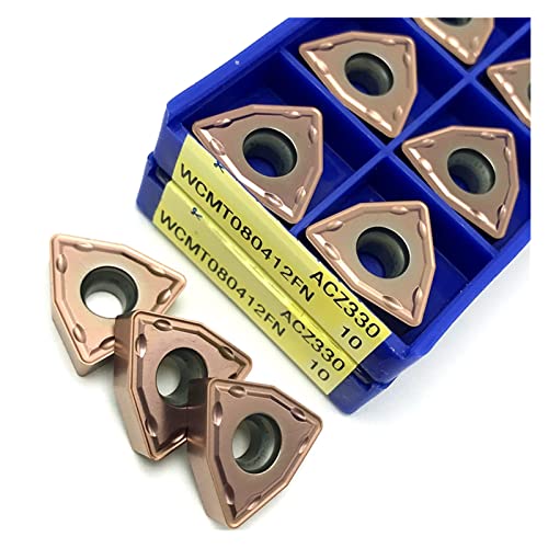 Inserto de corte para torno CNC WCMT080412 FN ACZ330 miniatura 6