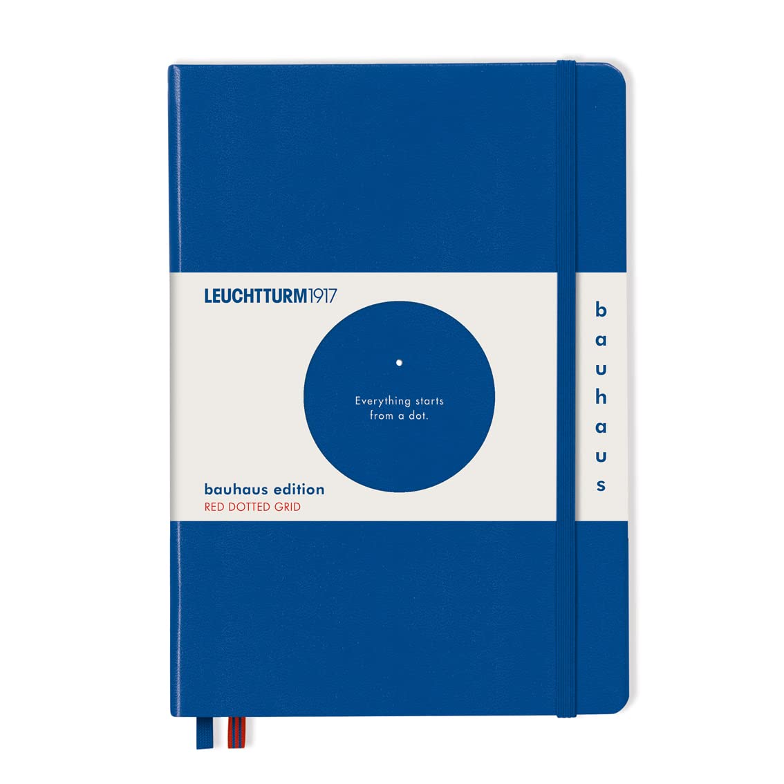 LEUCHTTURM1917 - Dotted Hardcover Notebook Medium A5 Bauhaus Special Edition 251 Numbered Pages for Writing and Journaling (Royal Blue)