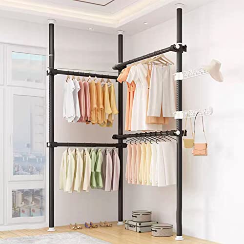 Maximiza el espacio del armario con la caja fuerte telescópica para pared y techo, se adapta a techos de hasta 10 pies, perfecto para almacenamiento de ropa y nización.