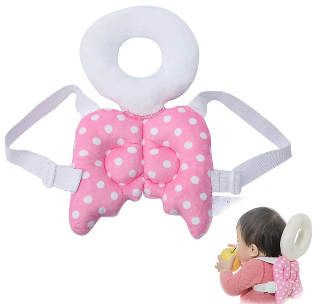 ELECDON Baby Head Protection, Backpack Anti-Fall Headrest Baby Backpack Pad Unicorn Bee Shape Protection Pillow Soft Infant Safety Baby Walkers Protective Head Cute Adjustable Safety Protective Cap
