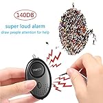 Personal Alarm for Women, 10 Packs 140DB Emergency Self-Defense Security Alarm Keychain with LED Light for Women Kids and Elders (Black & White) - Image 3