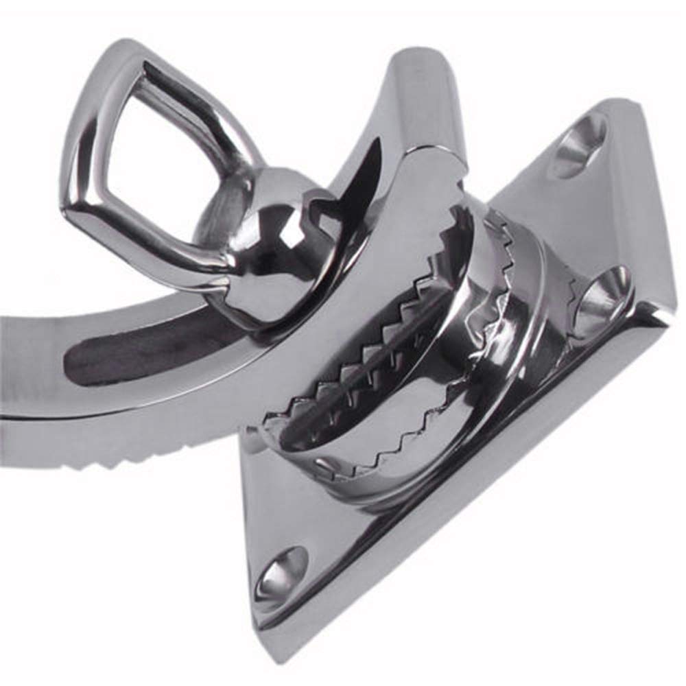 Soporte de caña de Pescar para Soportes de Varillas de Montaje en riel de Barco Marino Abrazadera de Montaje en riel de Acero Inoxidable de 7/8"a 1"