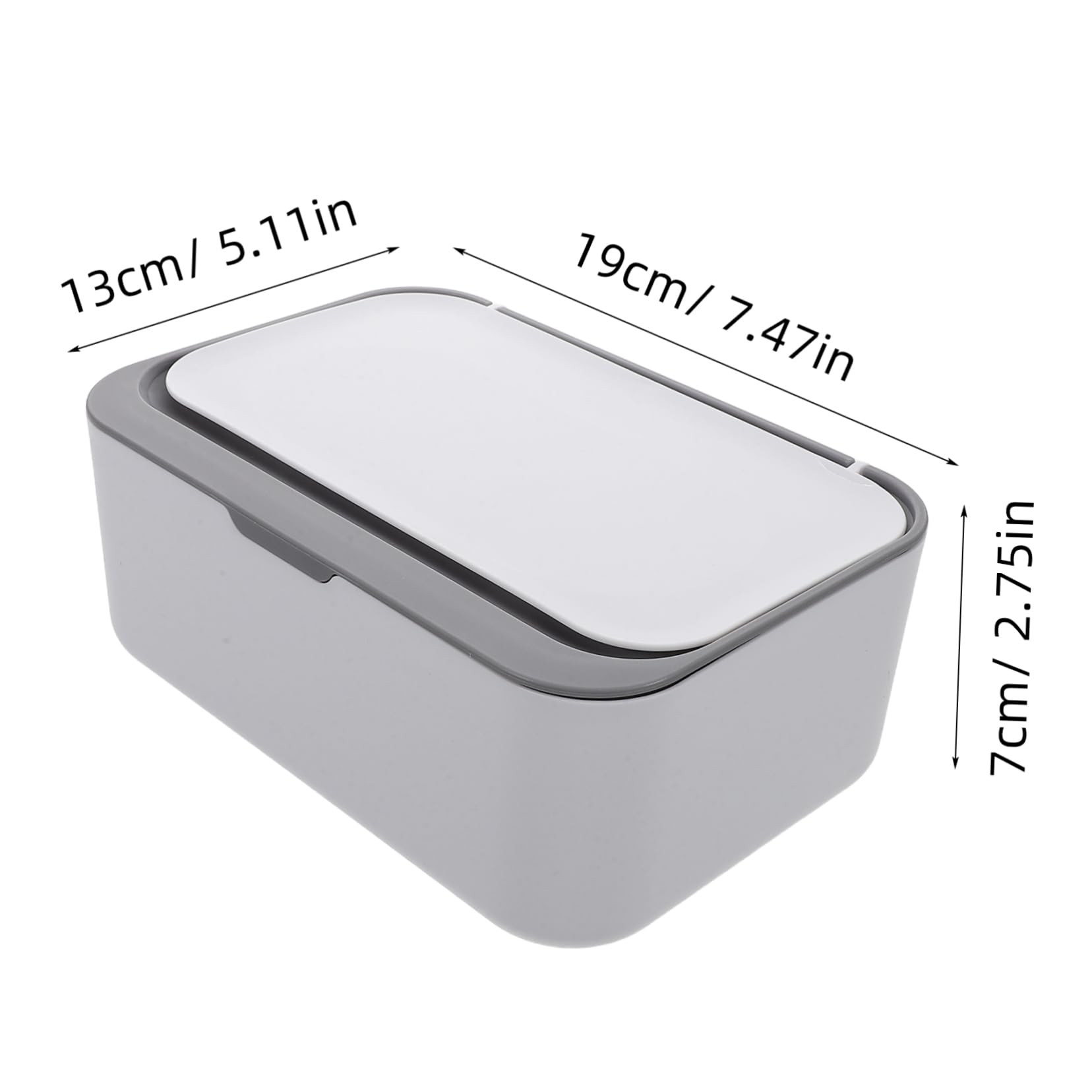 PRETYZOOM Dustproof Box Large Capacity Storage for Baby Wipes Kitchen Tissues Plastic Organizer Family-Friendly Design