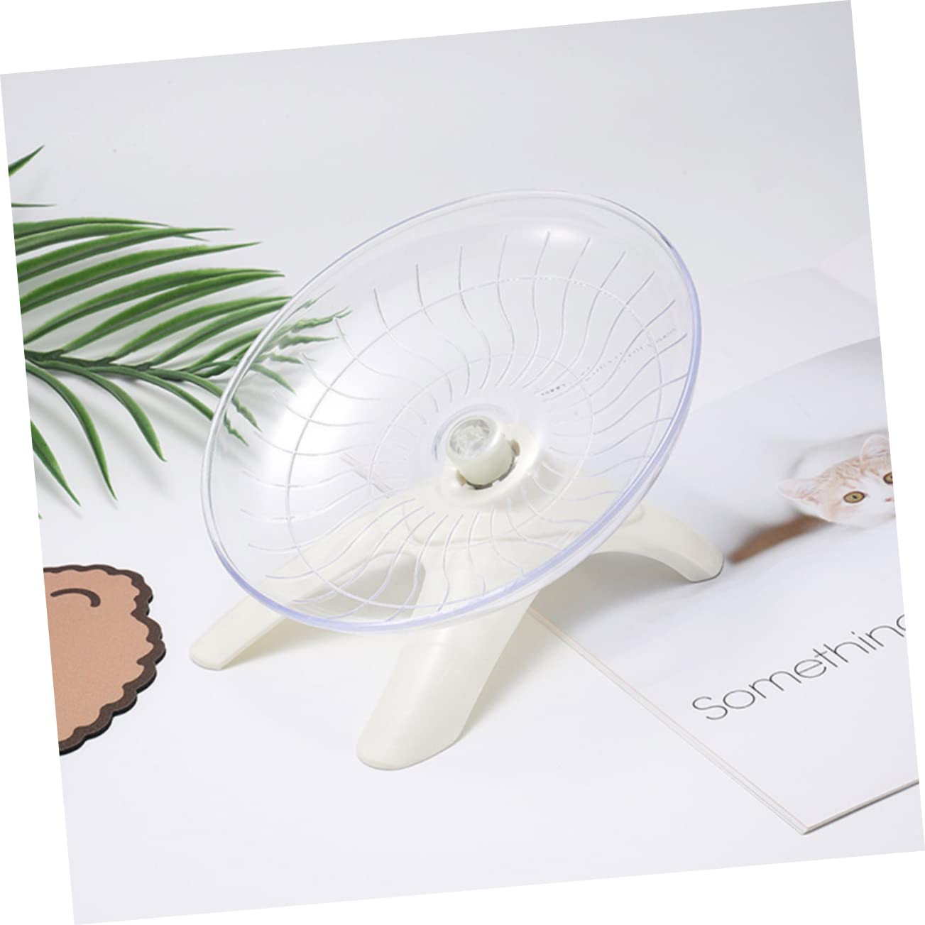 Beaupretty 3piezas Rueda De Ejercicio Silenciosa para Hámsters y Roedores Dispositivo De Diversión para Chinchillas Jerbos y Ardillas Juguete con Base Estable y Diseño Espacio