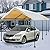 Caravan Canopy Mega Domain Carport with Waterproof Polyethylene Top, Durable Steel Frame, Compression Lock, and Easy Assembly, 10 by 20 Feet, Tan